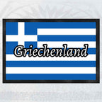 Doormat Greece | Greek flag