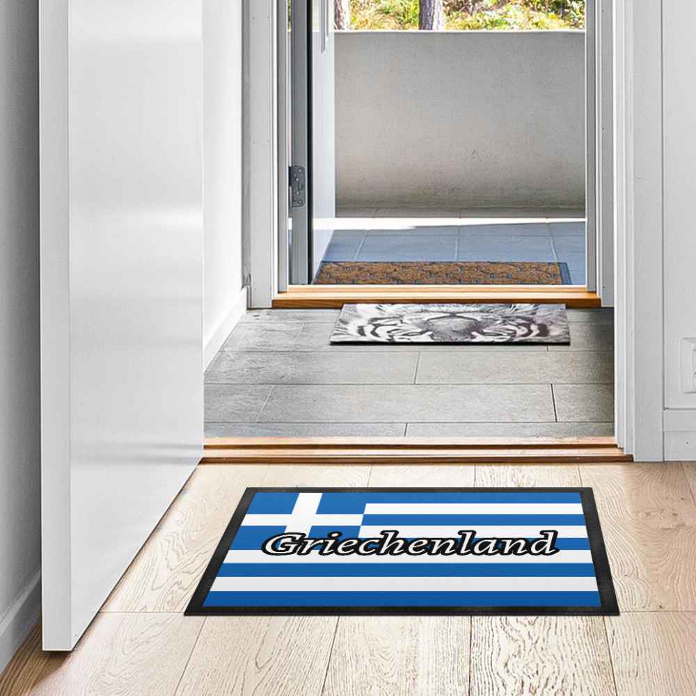 Doormat Greece | Greek flag