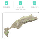 Kos Island Silhouette Contour Outline - Greece Wall Decoration