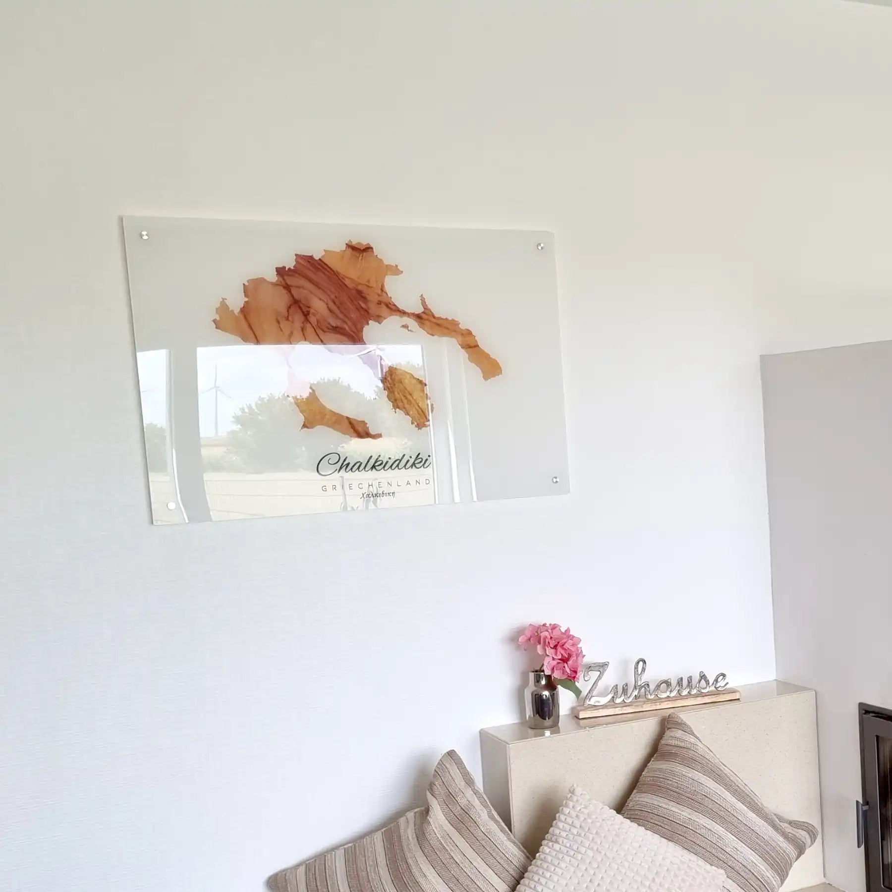 Chalkidiki island silhouette contour outline Greece