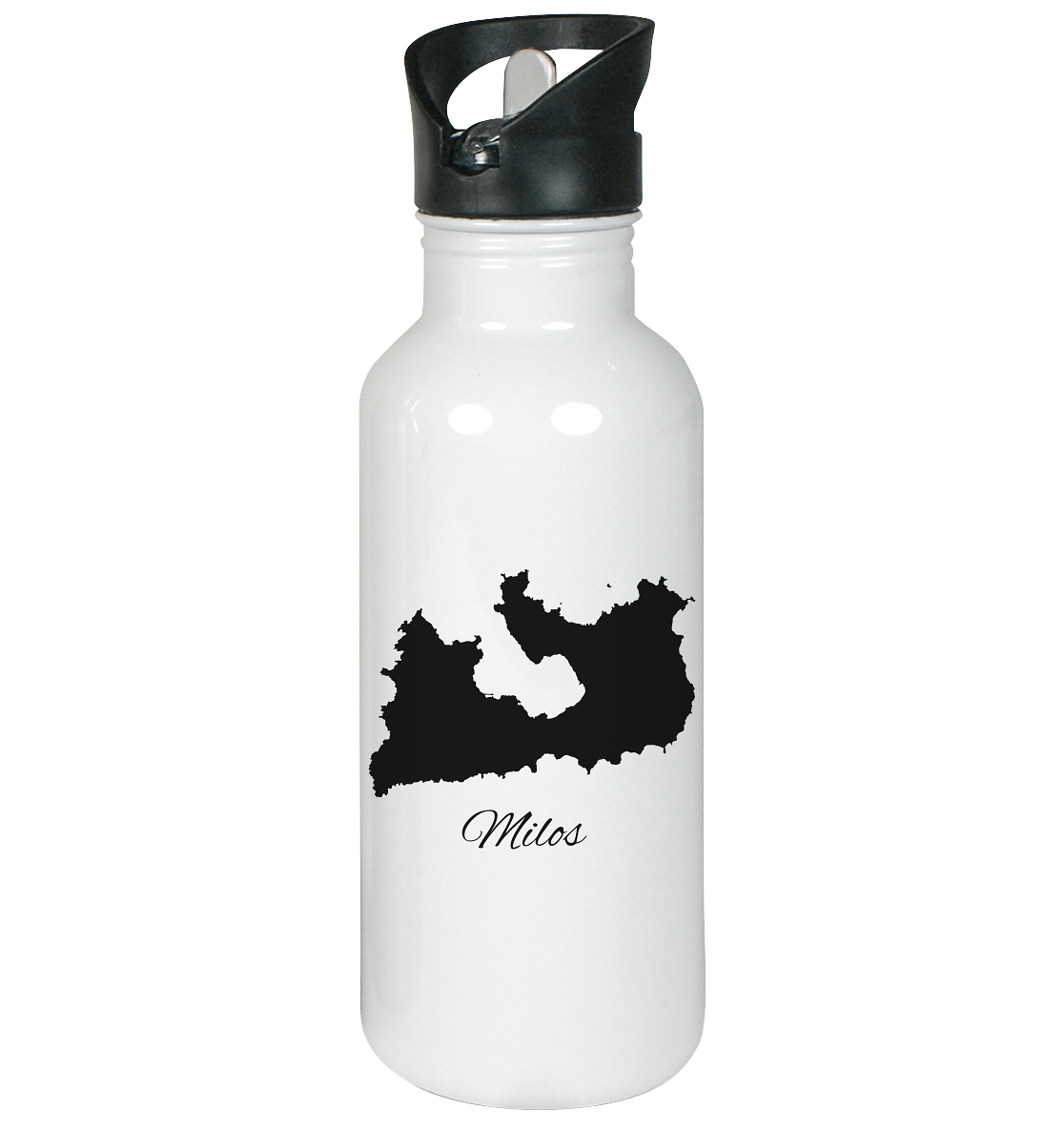 Milos Silhouette Griechenland - Edelstahl-Trinkflasche