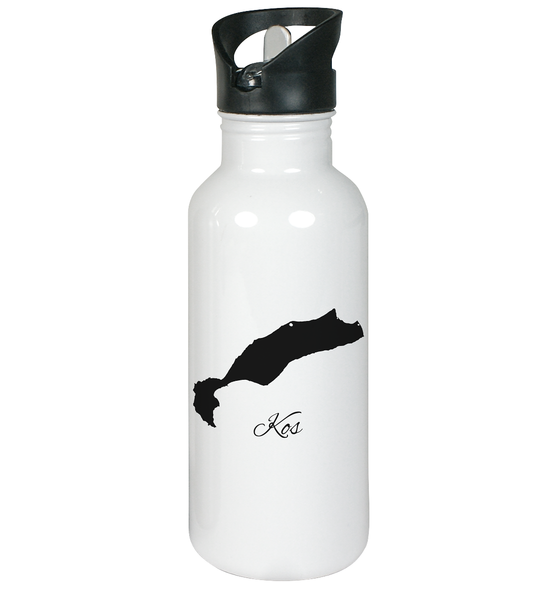 Kos Silhouette Griechenland - Edelstahl-Trinkflasche