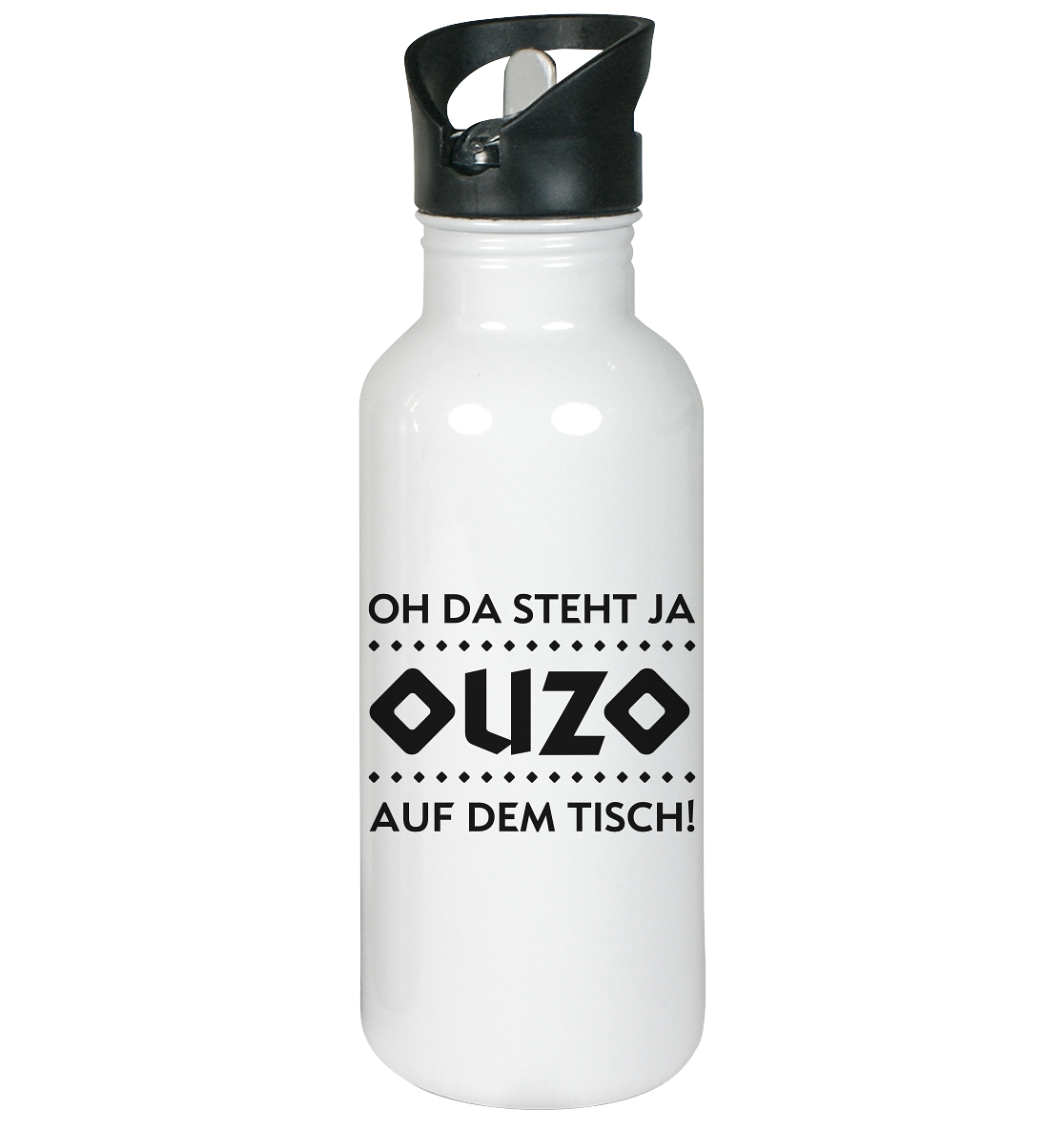 Oh da steht ja Ouzo auf dem Tisch - Edelstahl-Trinkflasche