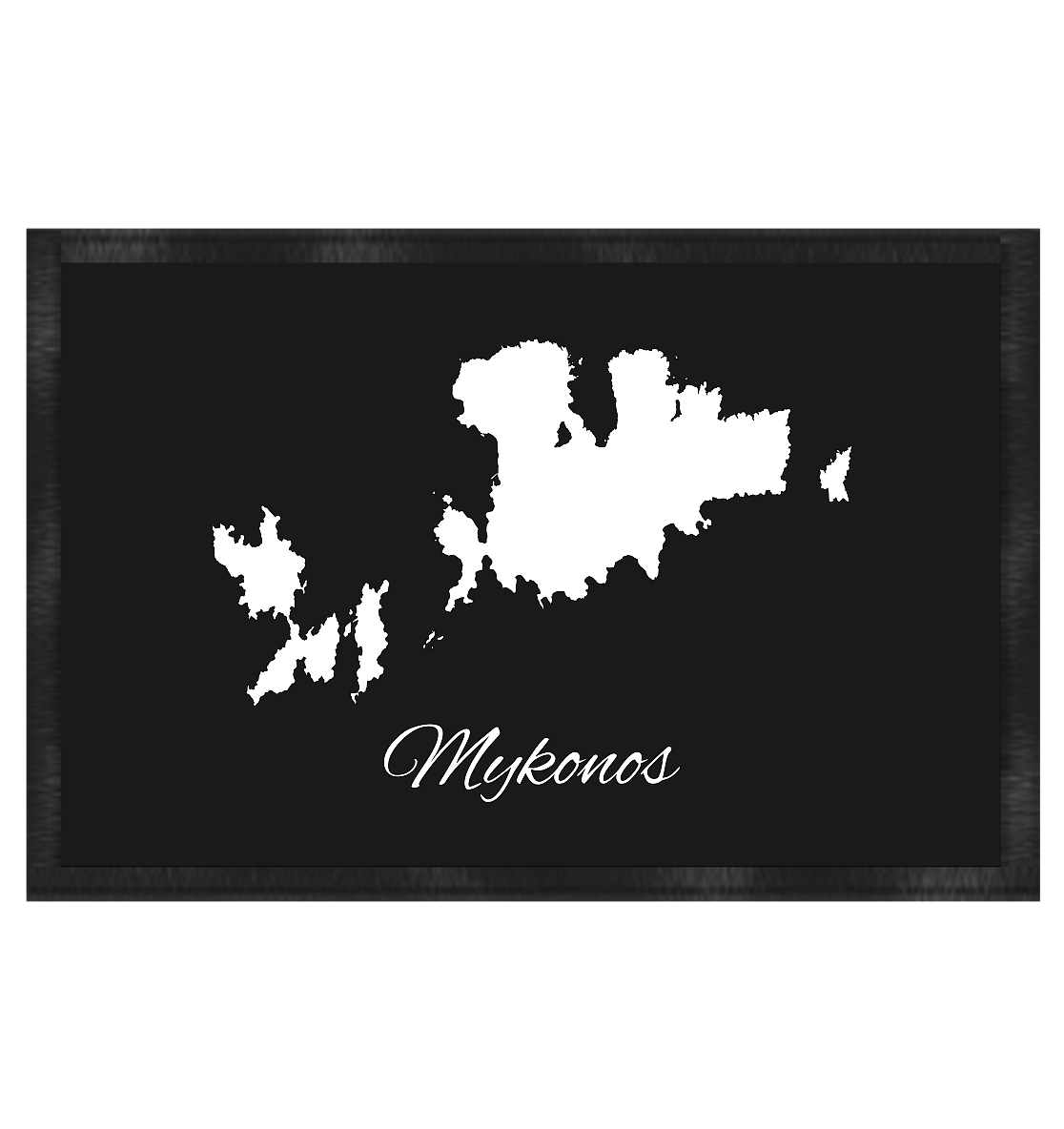 Mykonos Silhouette Griechenland - Fußmatte 60x40cm