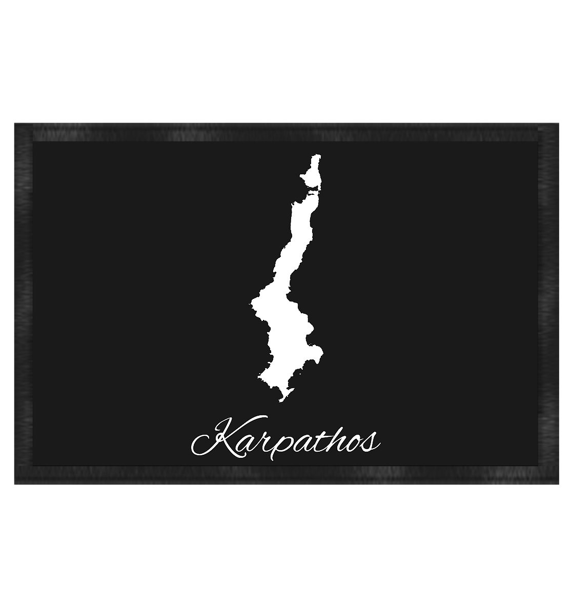 Karpathos Silhouette Griechenland - Fußmatte 60x40cm
