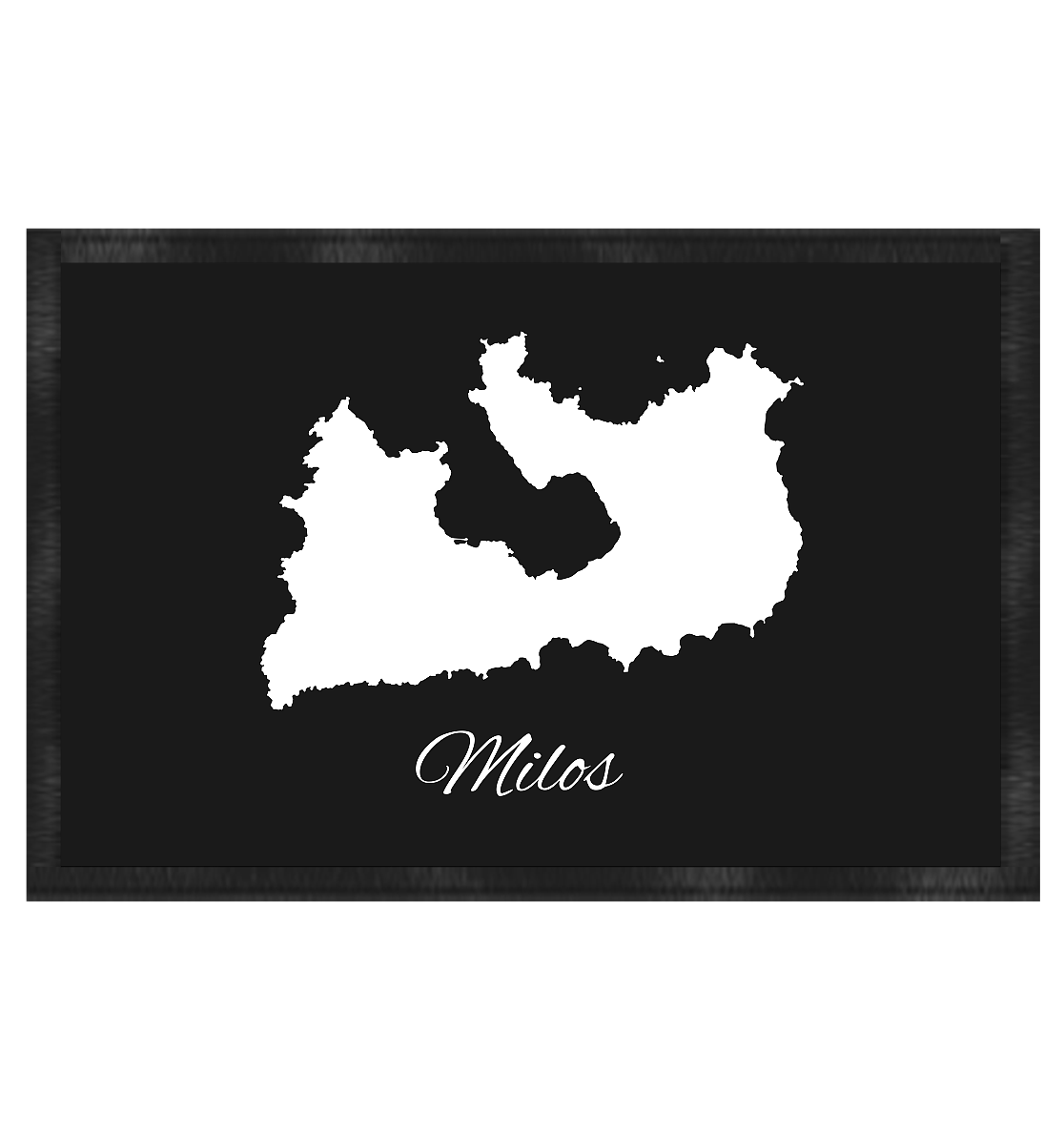 Milos Silhouette Griechenland - Fußmatte 60x40cm