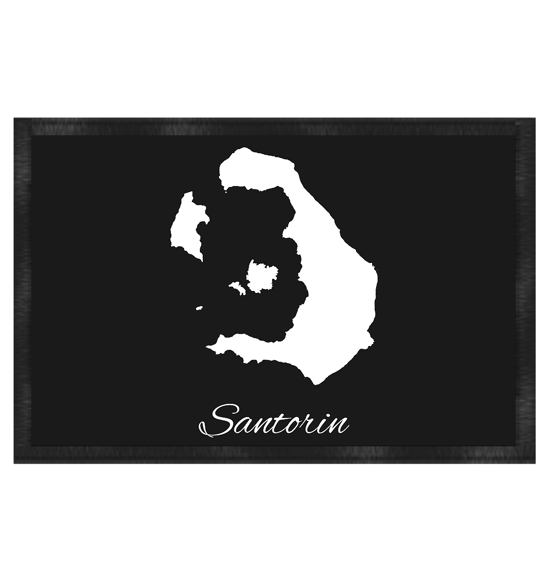 Santorin Silhouette Griechenland - Fußmatte 60x40cm