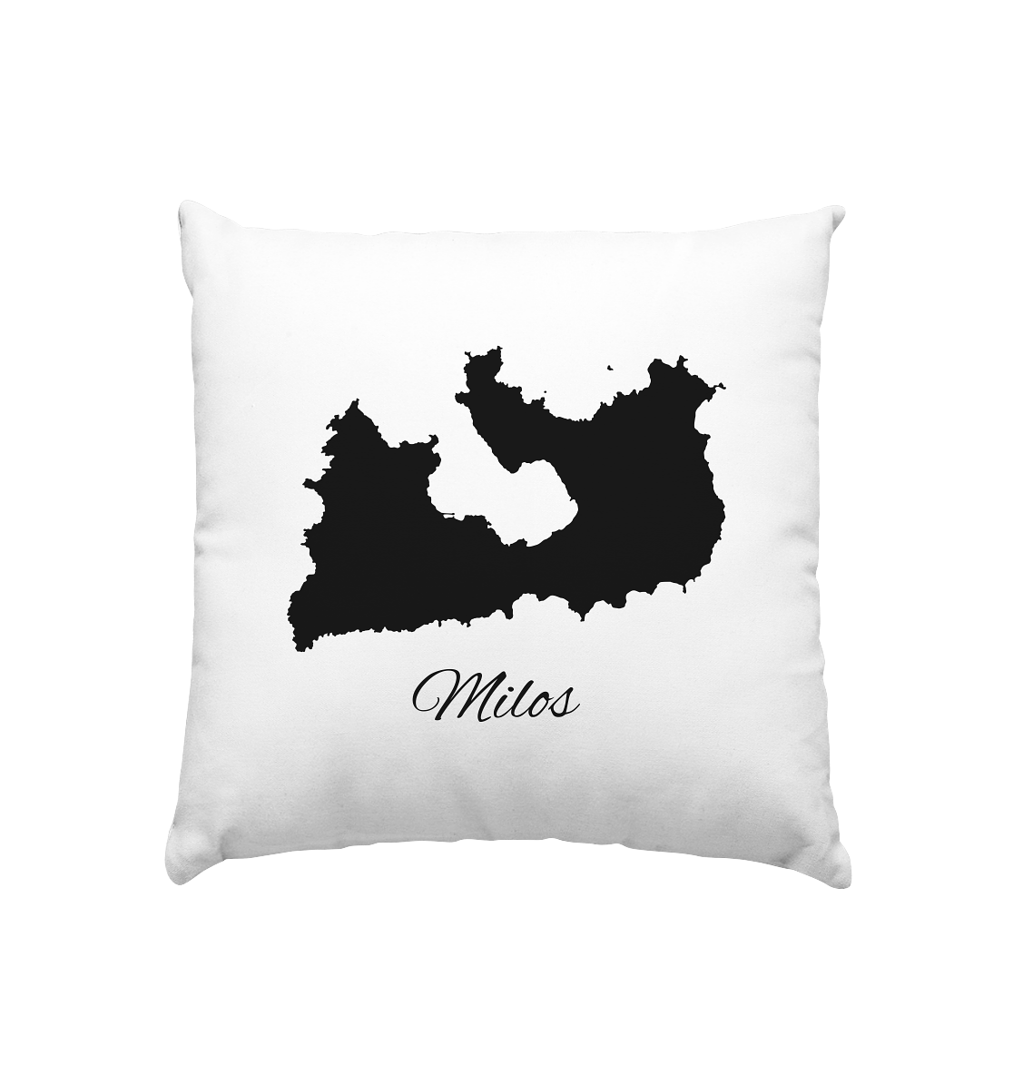 Milos Silhouette Griechenland - Kissen 40x40cm