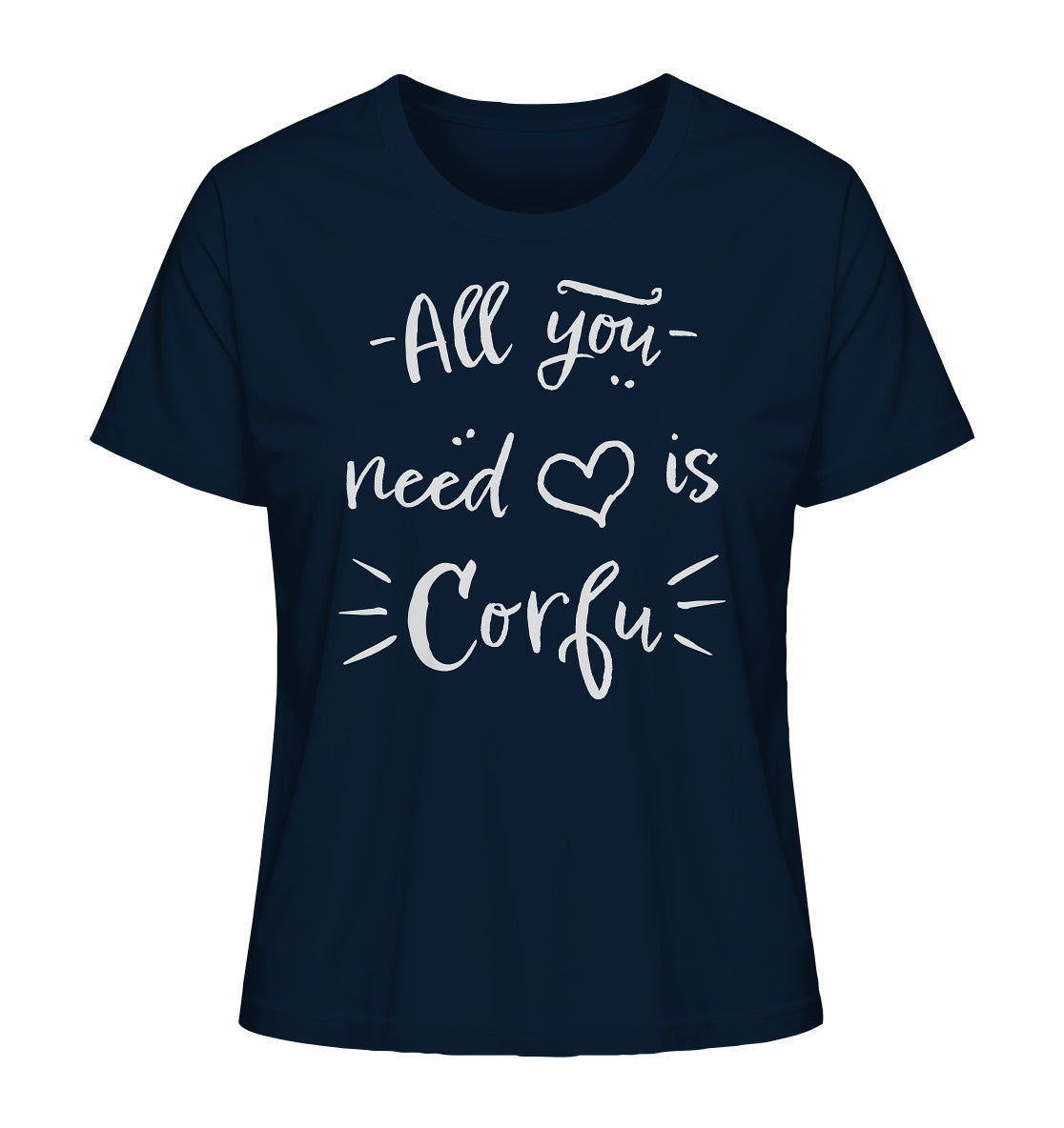 All you need is Corfu - Ladies Organic Shirt