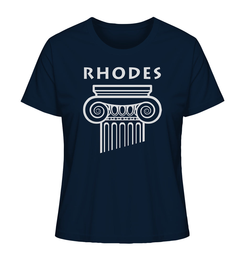 Rhodes Greek Column Head - Ladies Organic Shirt