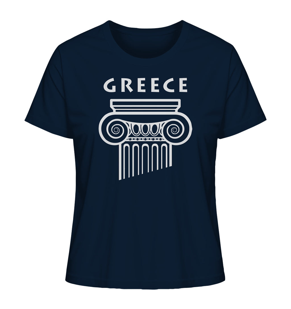 Greece Griechischer Säulenkopf - Ladies Organic Shirt