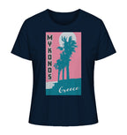 Palm trees & Pink Sky Mykonos Greece - Ladies Organic Shirt