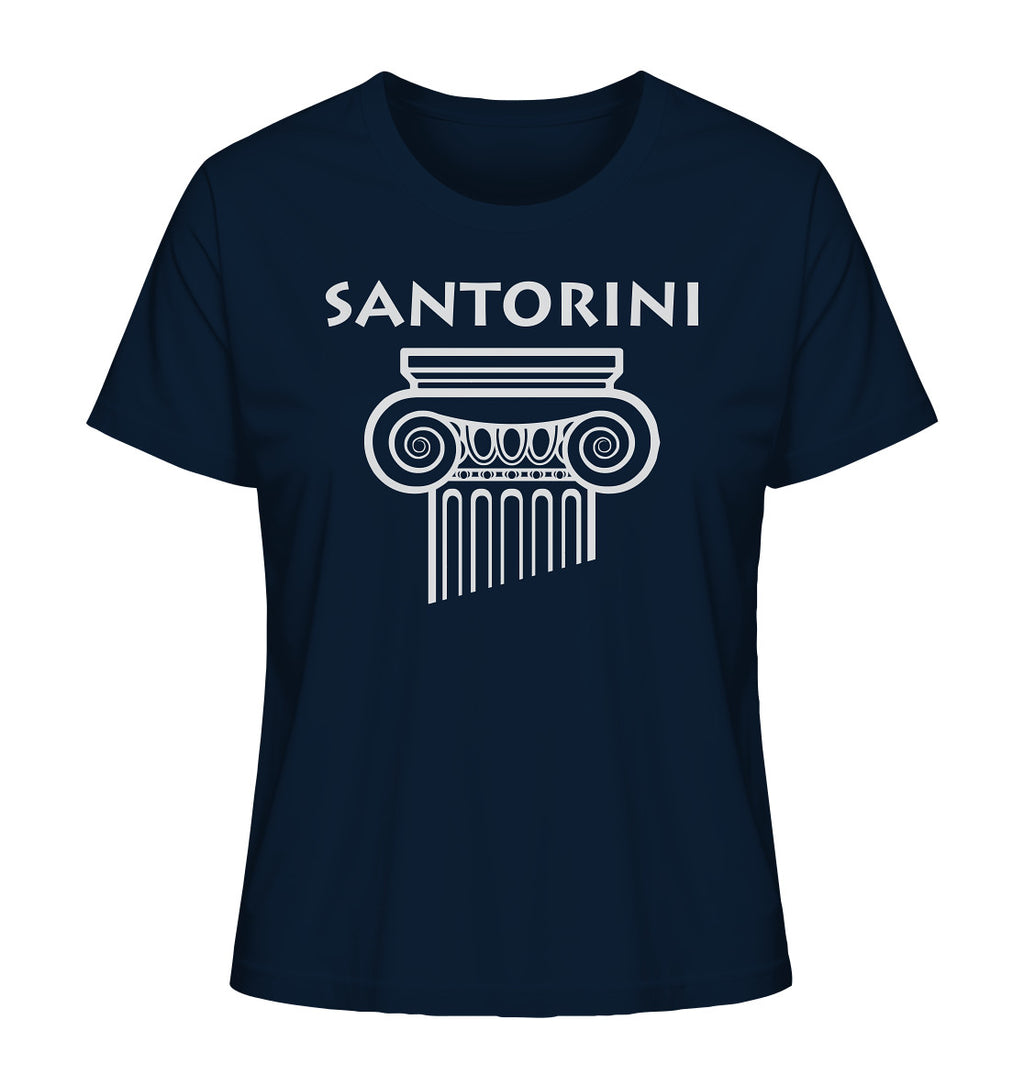 Santorini Greek Column Head - Ladies Organic Shirt