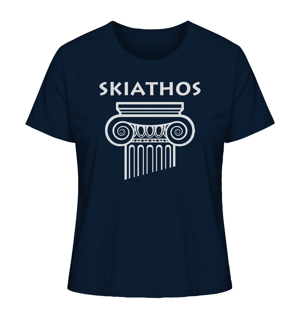 Skiathos Greek Column Head - Ladies Organic Shirt