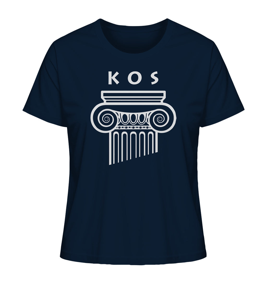 Kos Greek Column Head - Ladies Organic Shirt
