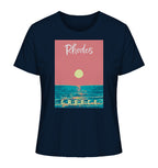 Sunset Ocean Rhodes Greece - Ladies Organic Shirt