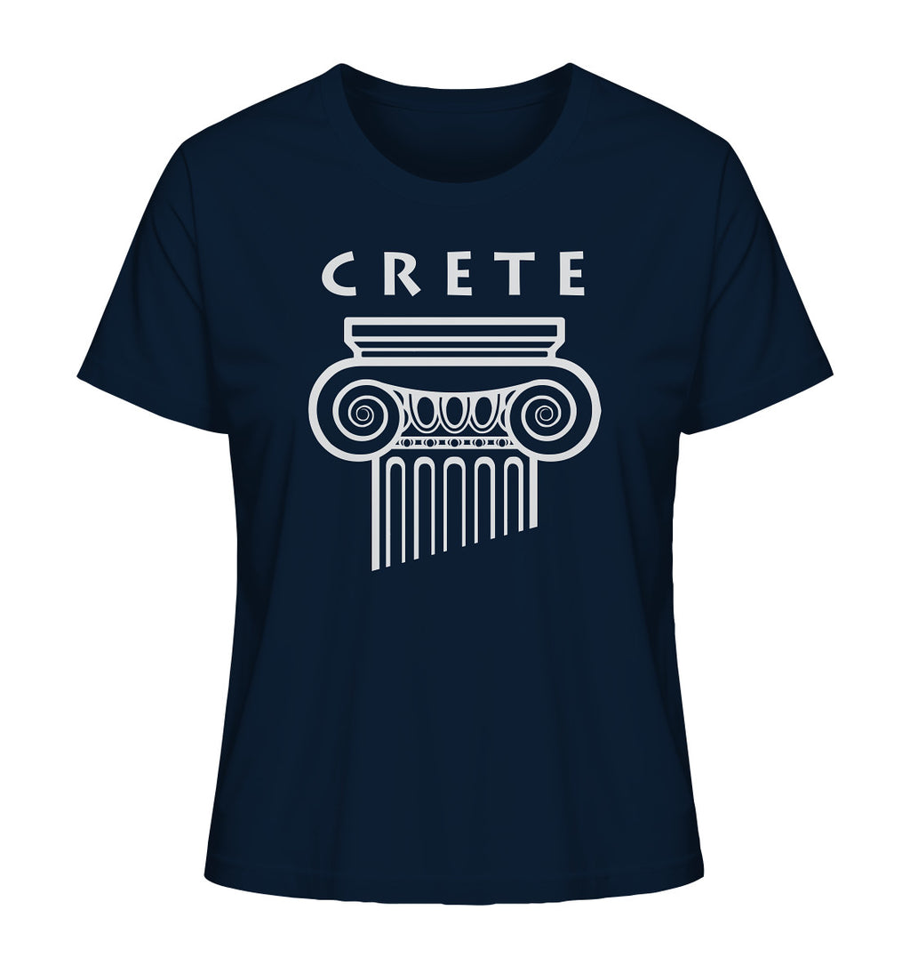 Crete Greek Column Head - Ladies Organic Shirt