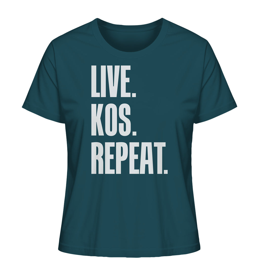 LIVE. KOS. REPEAT. - Ladies Organic Shirt