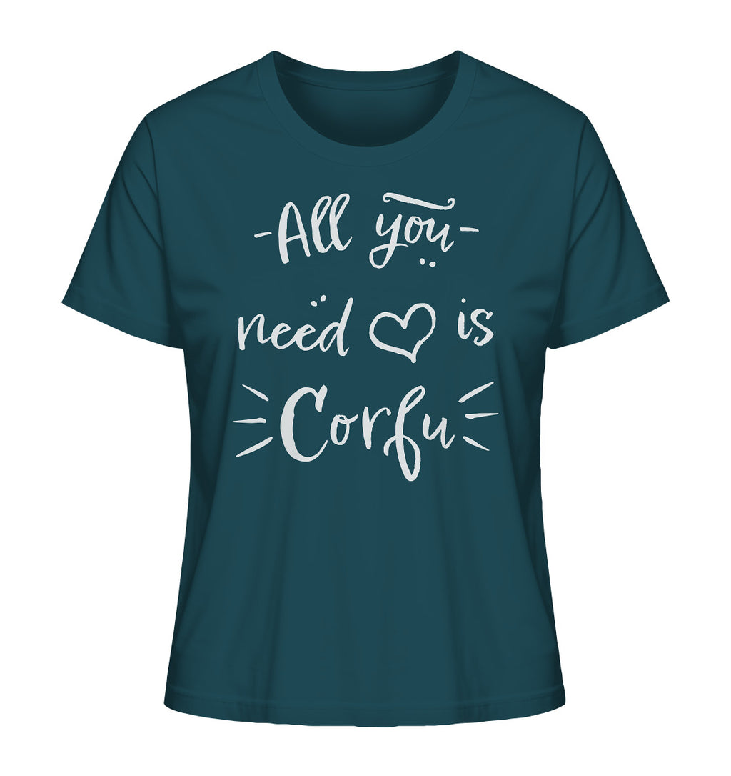 All you need is Corfu - Ladies Organic Shirt