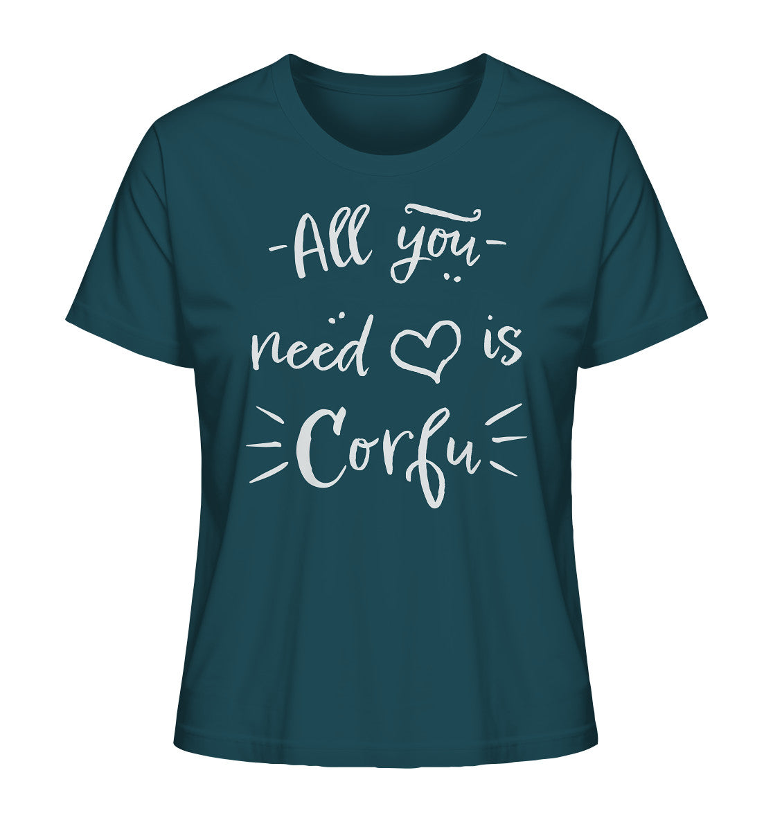 All you need is Corfu - Ladies Organic Shirt