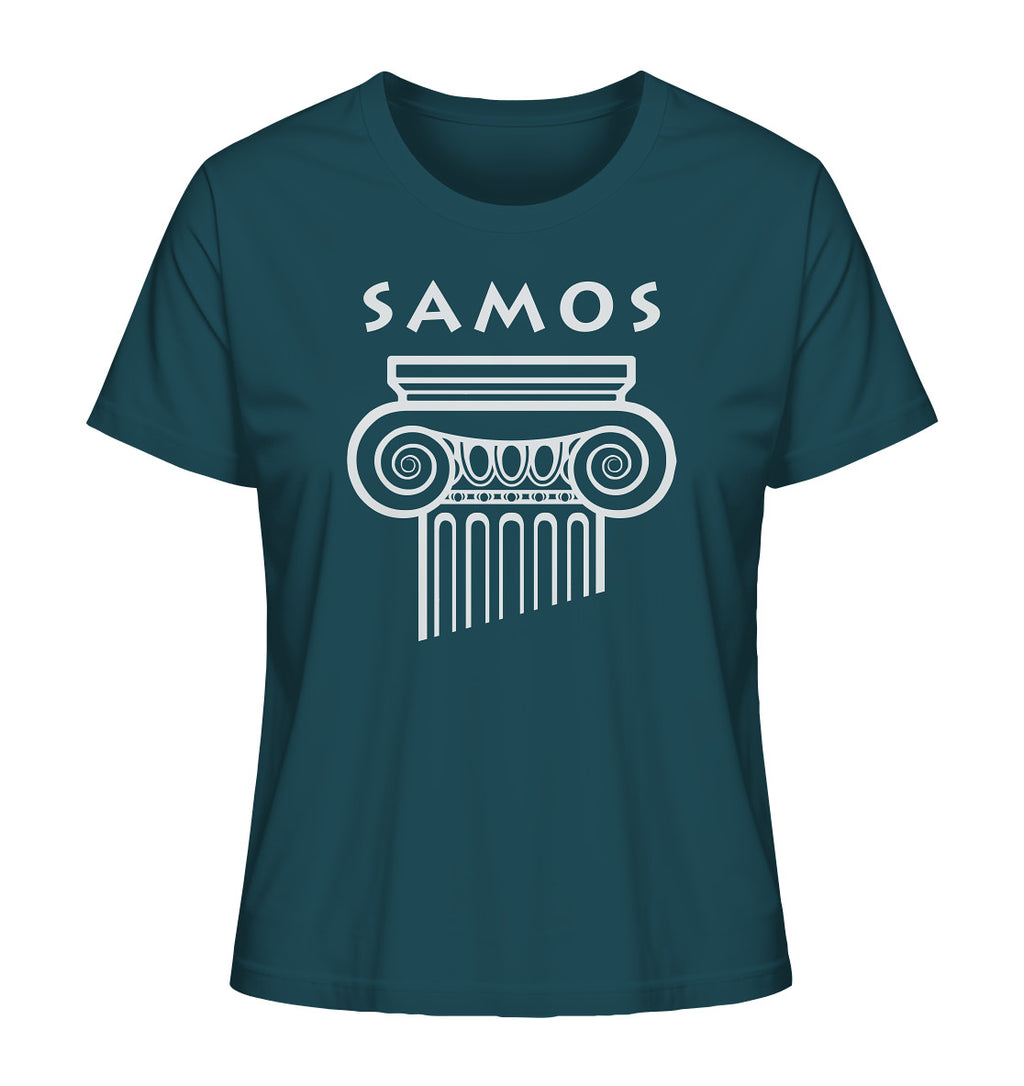 Samos Griechischer Säulenkopf - Ladies Organic Shirt