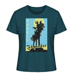 Black palm trees & Yellow sun Zakynthos Greece - Ladies Organic Shirt