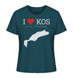 I LOVE KOS - Forum Greece White - Ladies Organic Shirt