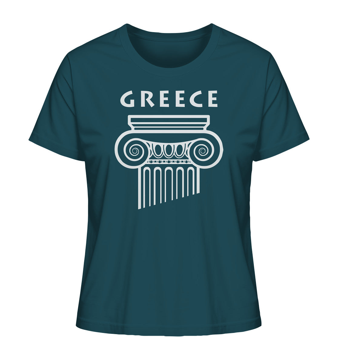 Greece Griechischer Säulenkopf - Ladies Organic Shirt