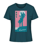 Palm trees & Pink Sky Kos Greece - Ladies Organic Shirt