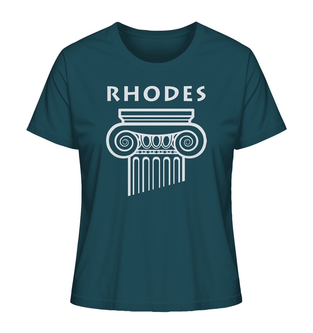 Rhodes Greek Column Head - Ladies Organic Shirt