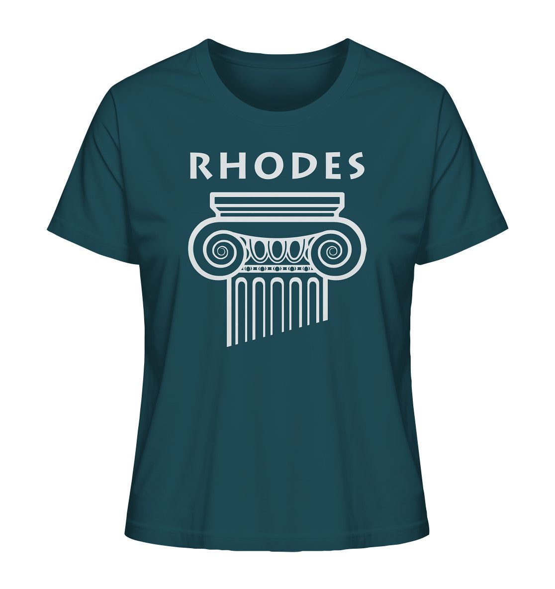 Rhodes Griechischer Säulenkopf - Ladies Organic Shirt