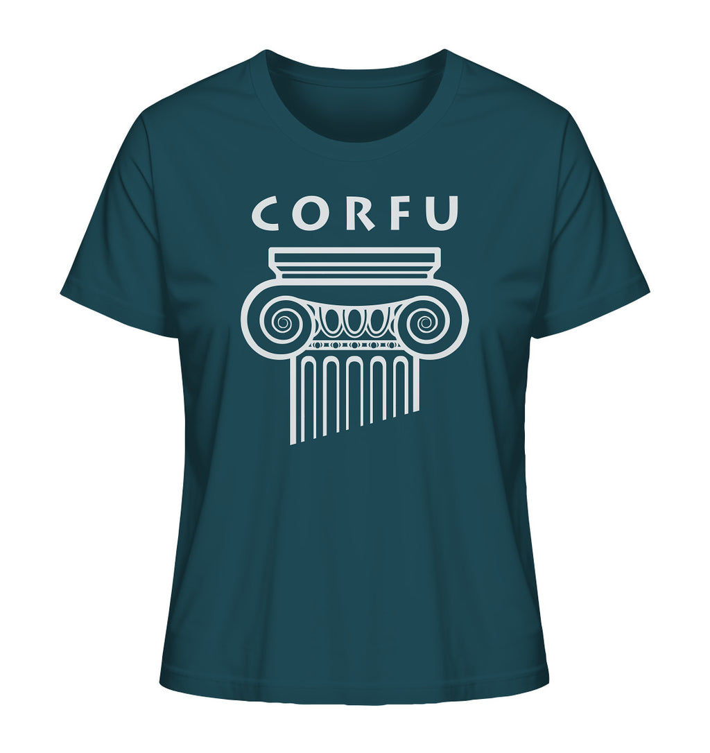 Corfu Griechischer Säulenkopf - Ladies Organic Shirt