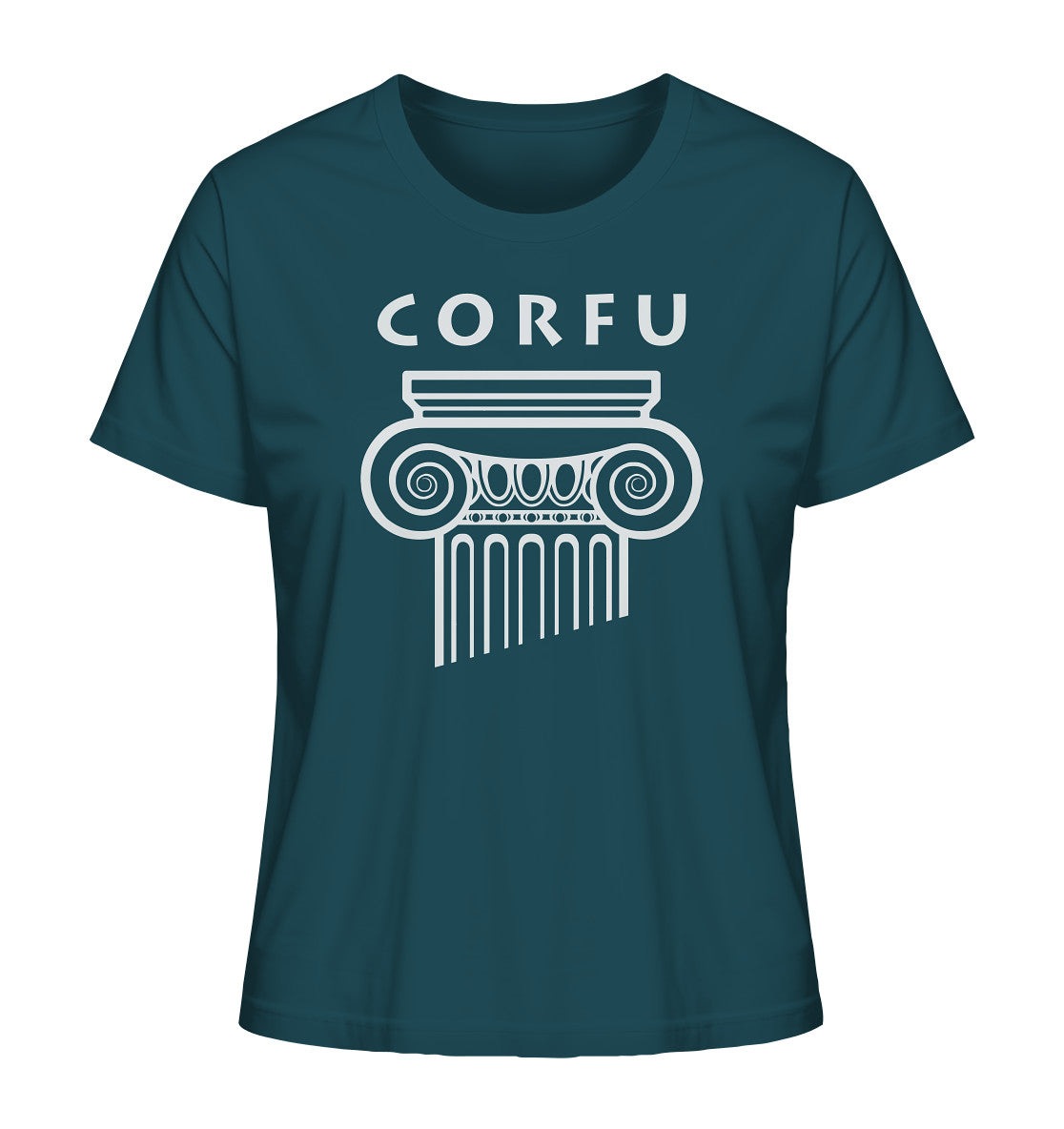 Corfu Griechischer Säulenkopf - Ladies Organic Shirt