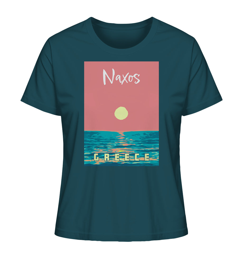 Sunset Ocean Naxos Greece - Ladies Organic Shirt