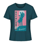 Palm trees & Pink Sky Kefalonia Greece - Ladies Organic Shirt
