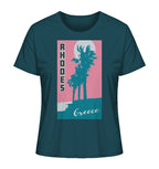 Palm trees & Pink Sky Rhodes Greece - Ladies Organic Shirt