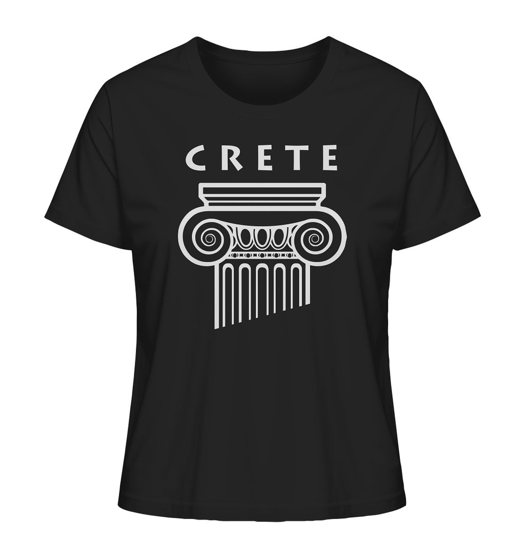 Crete Greek Column Head - Ladies Organic Shirt