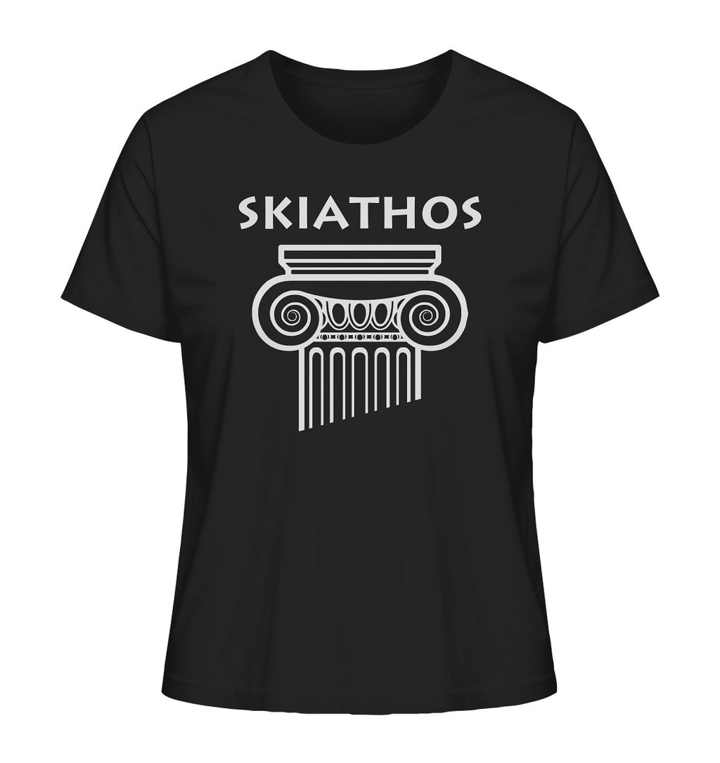 Skiathos Greek Column Head - Ladies Organic Shirt