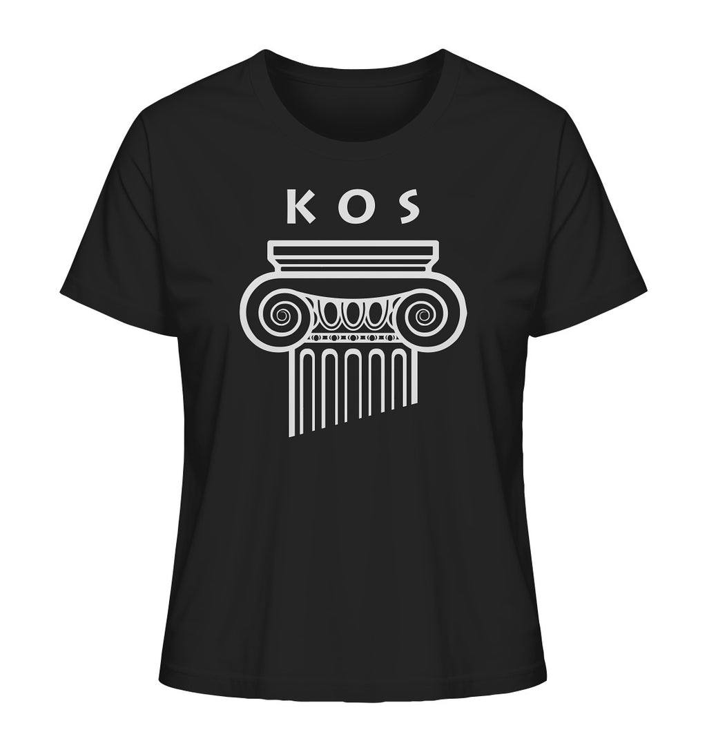Kos Greek Column Head - Ladies Organic Shirt