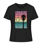 Sunset strips & Palm tree Milos Greece - Ladies Organic Shirt