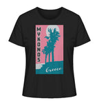 Palm trees & Pink Sky Mykonos Greece - Ladies Organic Shirt