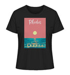 Sunset Ocean Rhodes Greece - Ladies Organic Shirt