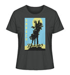 Black palm trees & Yellow sun Thasos Greece - Ladies Organic Shirt