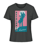 Palm trees & Pink Sky Kefalonia Greece - Ladies Organic Shirt