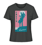 Palm trees & Pink Sky Crete Greece - Ladies Organic Shirt