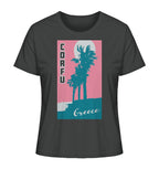 Palm trees & Pink Sky Corfu Greece - Ladies Organic Shirt