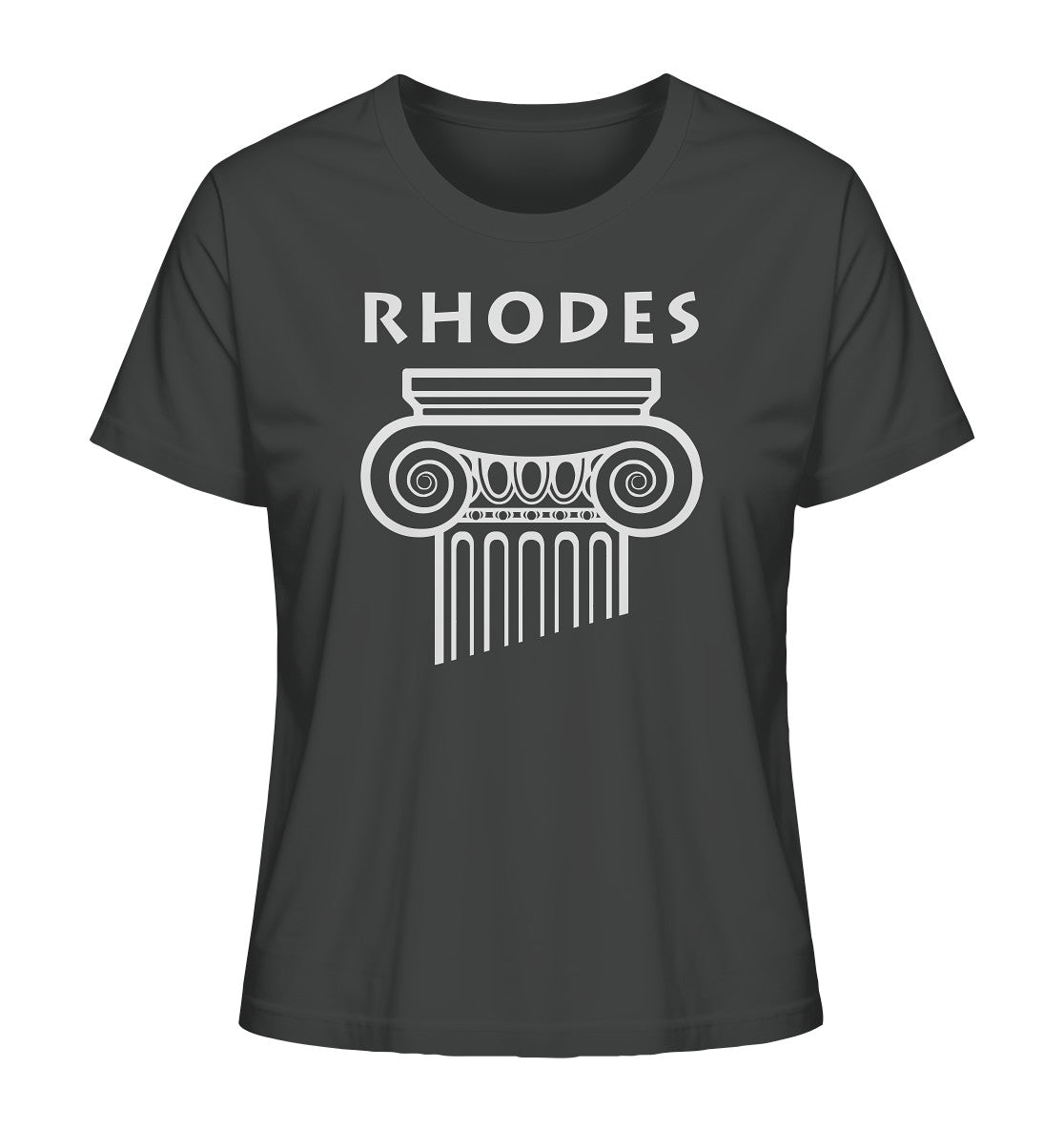 Rhodes Griechischer Säulenkopf - Ladies Organic Shirt