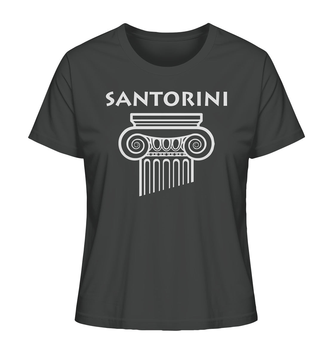 Santorini Griechischer Säulenkopf - Ladies Organic Shirt