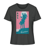 Palm trees & Pink Sky Kos Greece - Ladies Organic Shirt