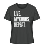 LIVE. MYKONOS. REPEAT. - Ladies Organic Shirt